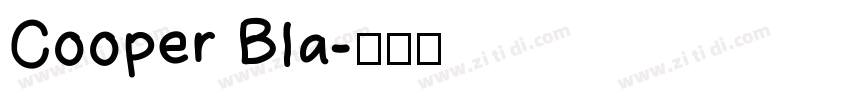 Cooper Bla字体转换